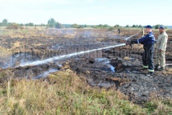 На Полтавщині горіло торфовище