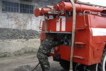 У Маневицькій колонії тренували пожежників