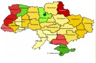 Волинь потрапила у п'ятірку найгірших областей України