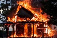 На Полтавщині молодик вбив пенсіонера та підпалив його в будинку