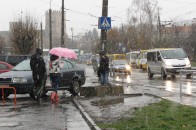 У Луцьку випав перший цьогорічний сніг