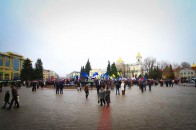 У міліції кажуть, що мітингувальників у Луцьку розганяти не планують