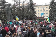 Волинські студенти мітингують за Євросоюз. ОНОВЛЕНО