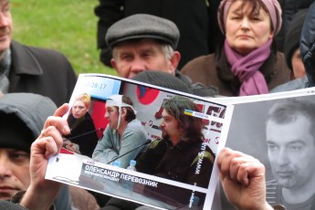 Волинські журналісти вийшли на мітинг, аби підтримати своїх побитих колег