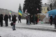 Луцький Євромайдан: ніч минула спокійно, повідомлення про побиту людину виявилося хибним