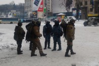 Штурм Євромайдану під прикриттям снайперів (фото)