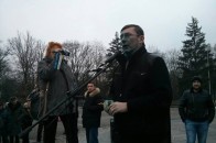 Екс-міністра МВС облили зеленкою