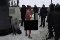Стало відомо ім'я «голого протестувальника»