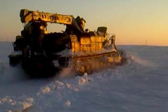 На Волині для боротьби із заметами залучають важку техніку. ВІДЕО