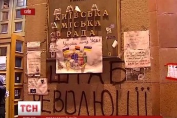 Біля КМДА люди в масках побили міліціонерів