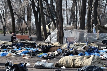 ФОТОРЕПОРТАЖ. Що залишив після себе Антимайдан