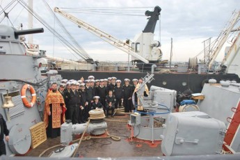 Волинські священики повернулися з корвета «Луцьк»