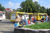 Кравчук знов взявся за зупинку біля Центрального ринку