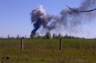У Краматорську після обстрілу вибухнув український вертоліт