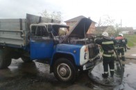 На Волині горів вантажний автомобіль