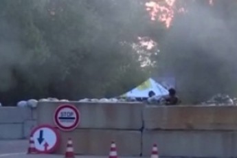 Нацгвардія відбила атаку терористів під Слов'янськом ВІДЕО