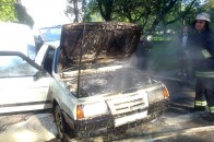 В місті на Волині посеред вулиці горіло авто