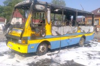 На Волині згорів пасажирський автобус