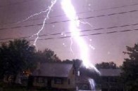 На Волині гроза спричинила дві пожежі