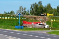 На Волині вантажівка злетіла з мосту ФОТО