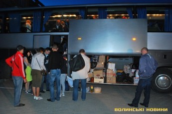Автобус з волинянами виїхав на Схід