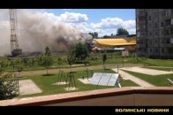 У Луцьку горіла сторожка