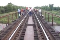 З'явилося відео підірваного мосту у Запорізькій області