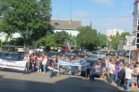 Під Луцькраду прийшли прихильники облспоживспілки