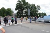 На Волині постраждалі від житлової афери перекрили міжнародну трасу ВІДЕО