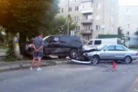 У Луцьку дві автівки не поділили дорогу ВІДЕО