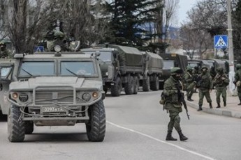 В Криму напали на колону російської військової техніки