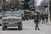 В Криму напали на колону російської військової техніки