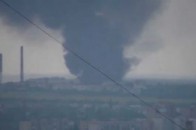 Артобстріл спричинив масштабну пожежу в Луганську ВІДЕО