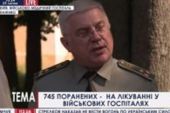 На лікуванні у військових госпіталях України перебуває 745 поранених, - Міноборони