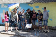Як на Волині молодь патріотично розмальовувала центр міста ВІДЕО