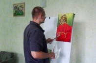 В’язень зобразив на стіні волинської колонії панораму Парижу ФОТО
