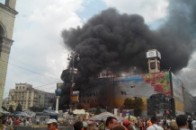 Майдан у вогні: горять барикади, у киян летять «коктейлі Молотова»
