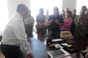 Громада Волині навідалася до Гунчика: люди обурювались імовірною зміною голови РДА