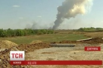 Українські військові знищили склад боєприпасів бойовиків поблизу Донецька ВІДЕО
