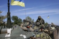 Сили АТО знищили колону бронетехніки біля Новоазовська ВІДЕО