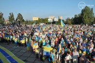 У Маріуполі пройшов мітинг на підтримку єдності України ВІДЕО