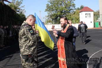 Як проводжали волинських міліціонерів на війну ФОТО