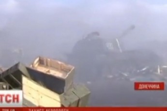 Як артилеристи допомагають «кіборгам» ВІДЕО