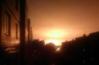 Над Донецьком зависла не зрозуміла вогняна хмара ВІДЕО
