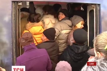 У Сумах зупинилися всі маршрутки ВІДЕО