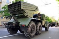 Дивізіон «Градів» бойовиків вільно колесить по Макіївці ВІДЕО