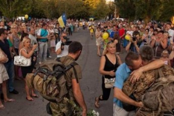 Як провожали бійців з СІЗО на Волинь ВІДЕО