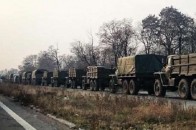 В Донецьк з Макіївки перекинули колону військової техніки ВІДЕО