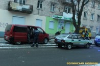 ДТП у центрі Луцька: є постраждалі ФОТО