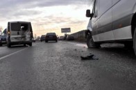 Потрійна аварія на Волині: зіткнулись бус, «Ніссан» та «Мерседес» ВІДЕО